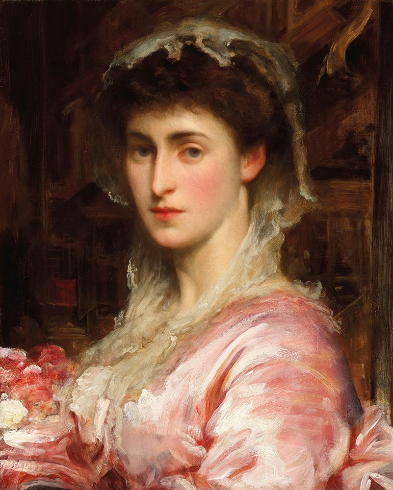 Portrait of May Sartoris Mrs Henry Evans Gordon art print by Frederic Leighton for $57.95 CAD