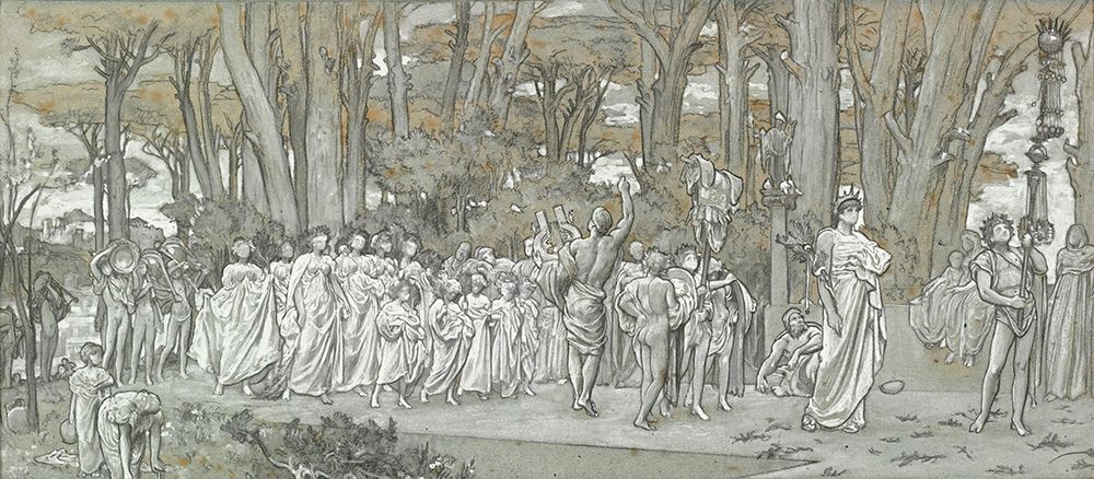 Study For The Daphnephoria art print by Frederic Leighton for $57.95 CAD