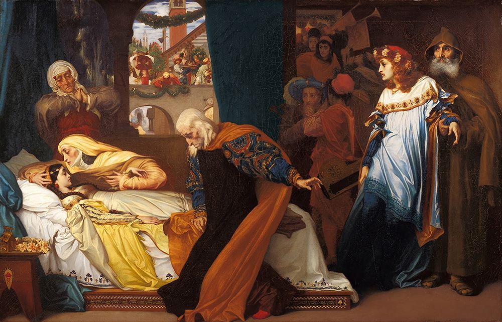 The Feigned Death Of Juliet art print by Frederic Leighton for $57.95 CAD