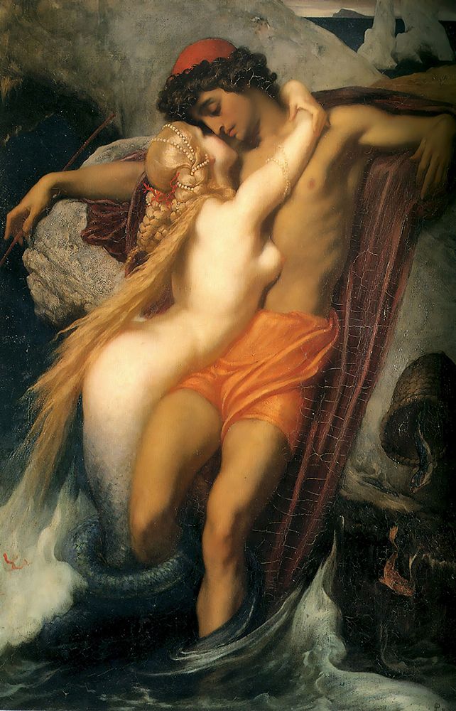 The Fisherman And The Syren 1856 art print by Frederic Leighton for $57.95 CAD