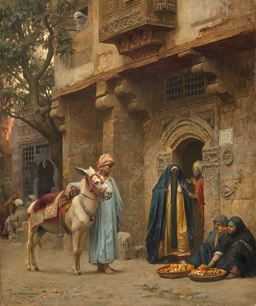 A Cairo Street 1878 art print by Frederick Arthur Bridgman for $57.95 CAD