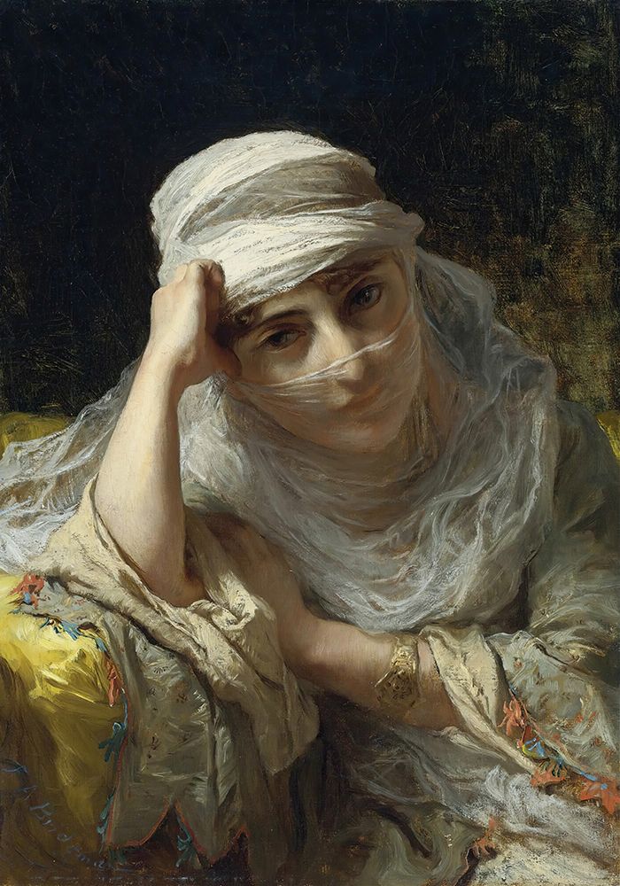 A Constantinople Beauty art print by Frederick Arthur Bridgman for $57.95 CAD