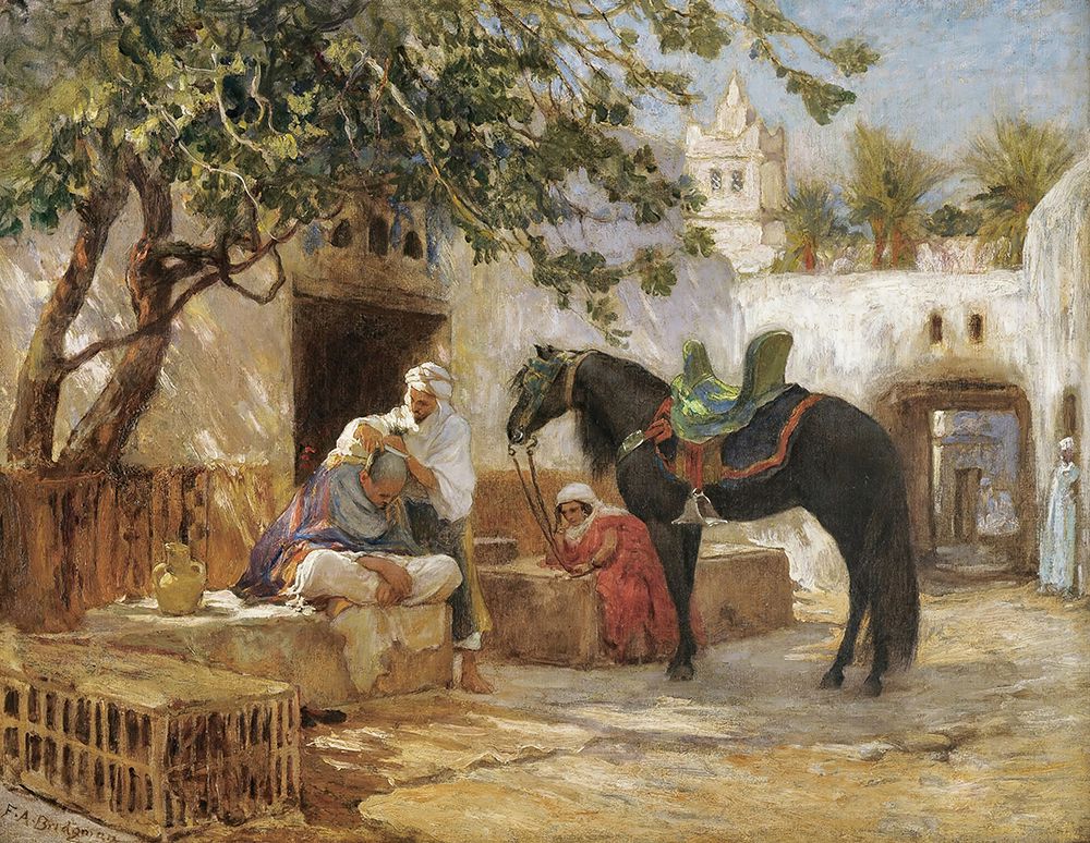 The Barber art print by Frederick Arthur Bridgman for $57.95 CAD