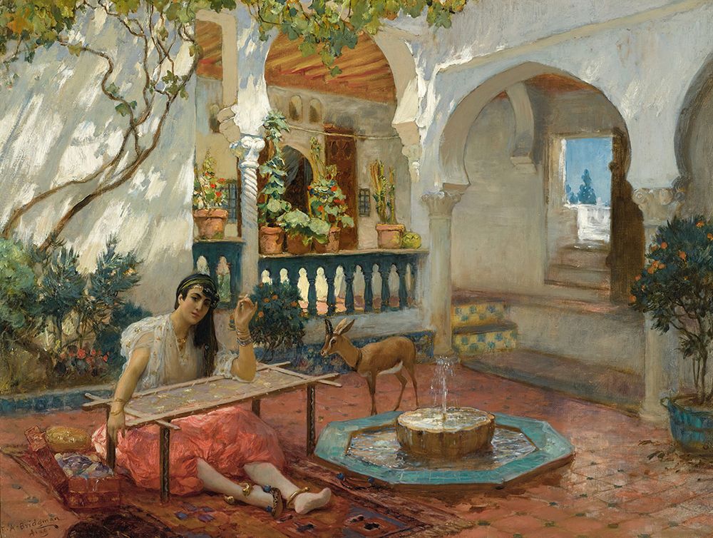 The Weaver art print by Frederick Arthur Bridgman for $57.95 CAD