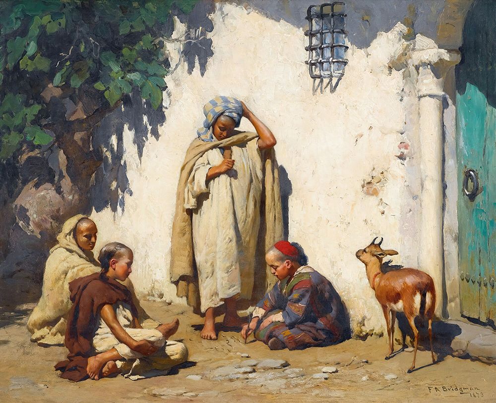 The Young Scribe 1873 art print by Frederick Arthur Bridgman for $57.95 CAD