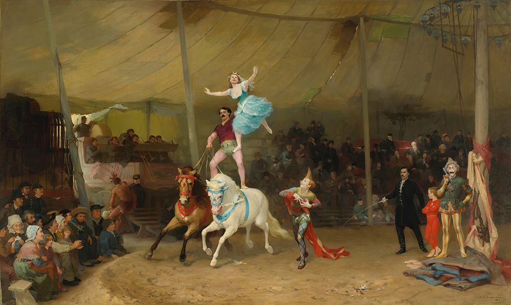 The American Circus In France 1869 art print by Frederick Arthur Bridgman for $57.95 CAD