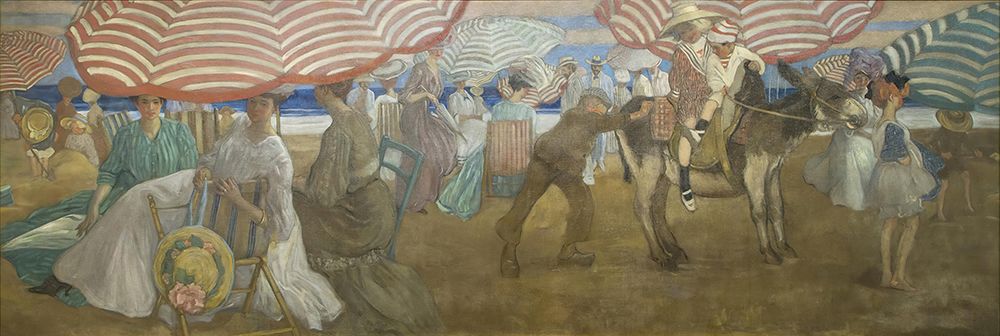 Afternoon at the Beach 1905 art print by Frederick Carl Frieseke for $57.95 CAD