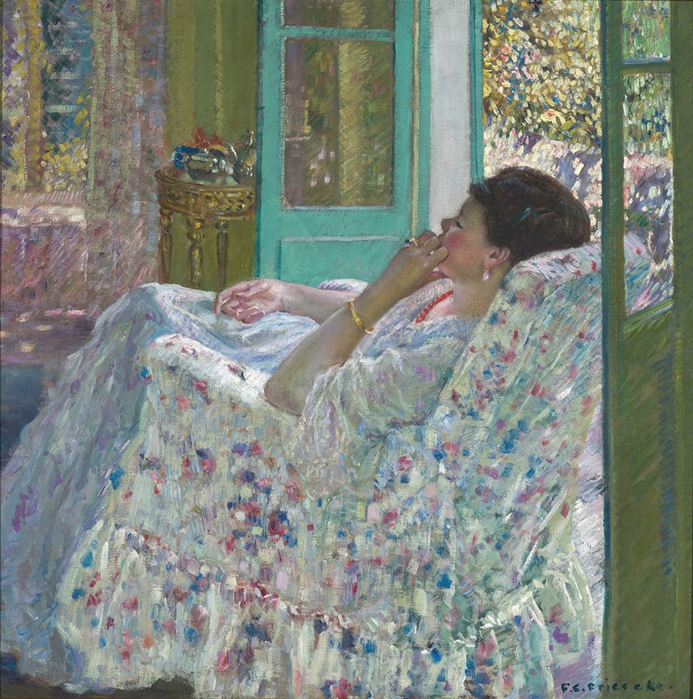 Afternoon Yellow Room 1910 art print by Frederick Carl Frieseke for $57.95 CAD