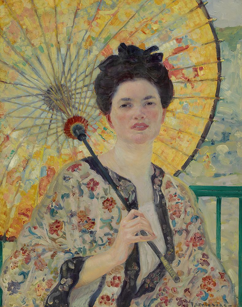 Japanese Parasol circa 1913 art print by Frederick Carl Frieseke for $57.95 CAD