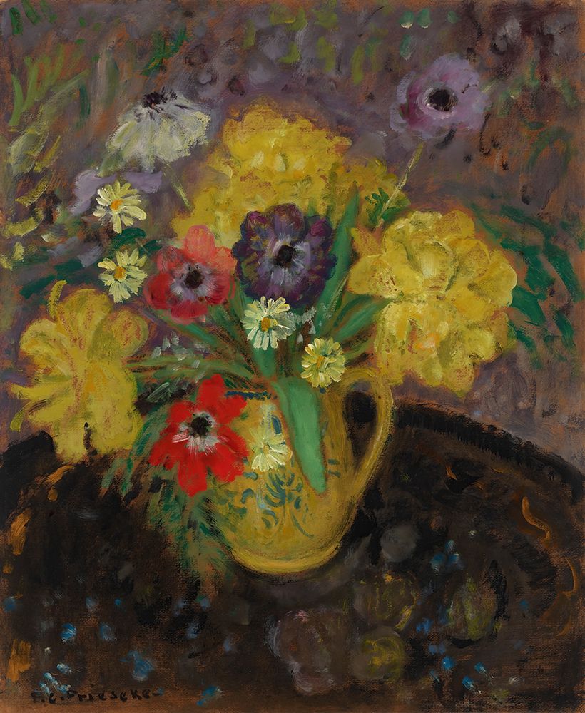 Yellow Tulips circa 1925 art print by Frederick Carl Frieseke for $57.95 CAD