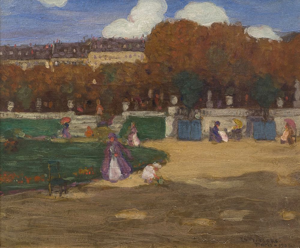 Luxembourg Gardens, Paris 1902 art print by Frederick Carl Frieseke for $57.95 CAD