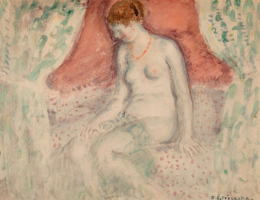 Nude 1920 art print by Frederick Carl Frieseke for $57.95 CAD