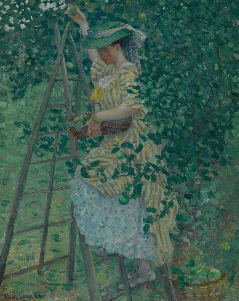 The Apple Tree 1908 art print by Frederick Carl Frieseke for $57.95 CAD