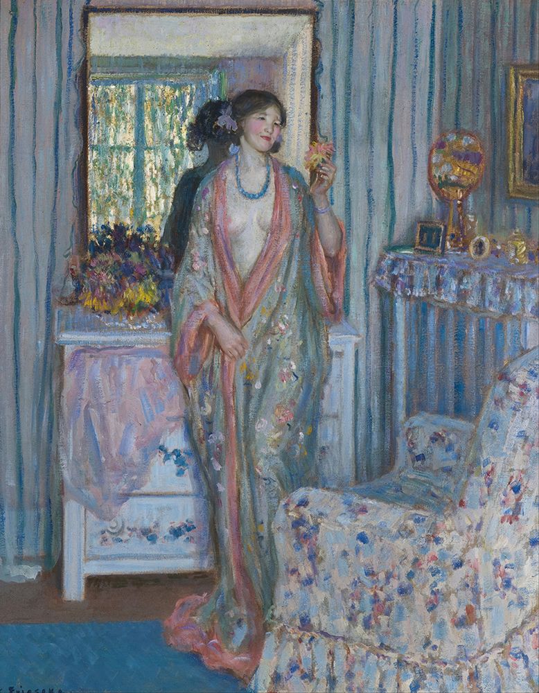 The Robe 1915 art print by Frederick Carl Frieseke for $57.95 CAD