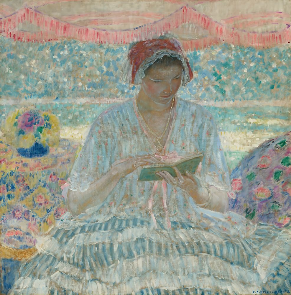 Under the Awning 1916 art print by Frederick Carl Frieseke for $57.95 CAD
