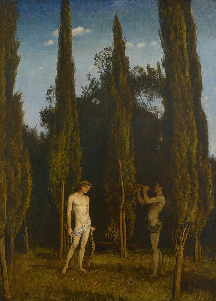 Apollo and Marsyas 1888 I art print by Hans Thoma for $57.95 CAD