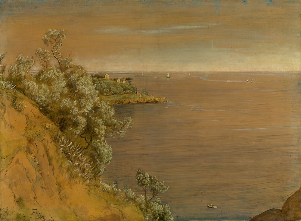 Near Lerici on the Gulf of La Spezia in 1883 art print by Hans Thoma for $57.95 CAD