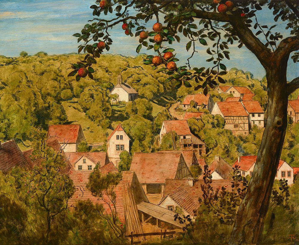 View of Mamolsheim 1890 art print by Hans Thoma for $57.95 CAD