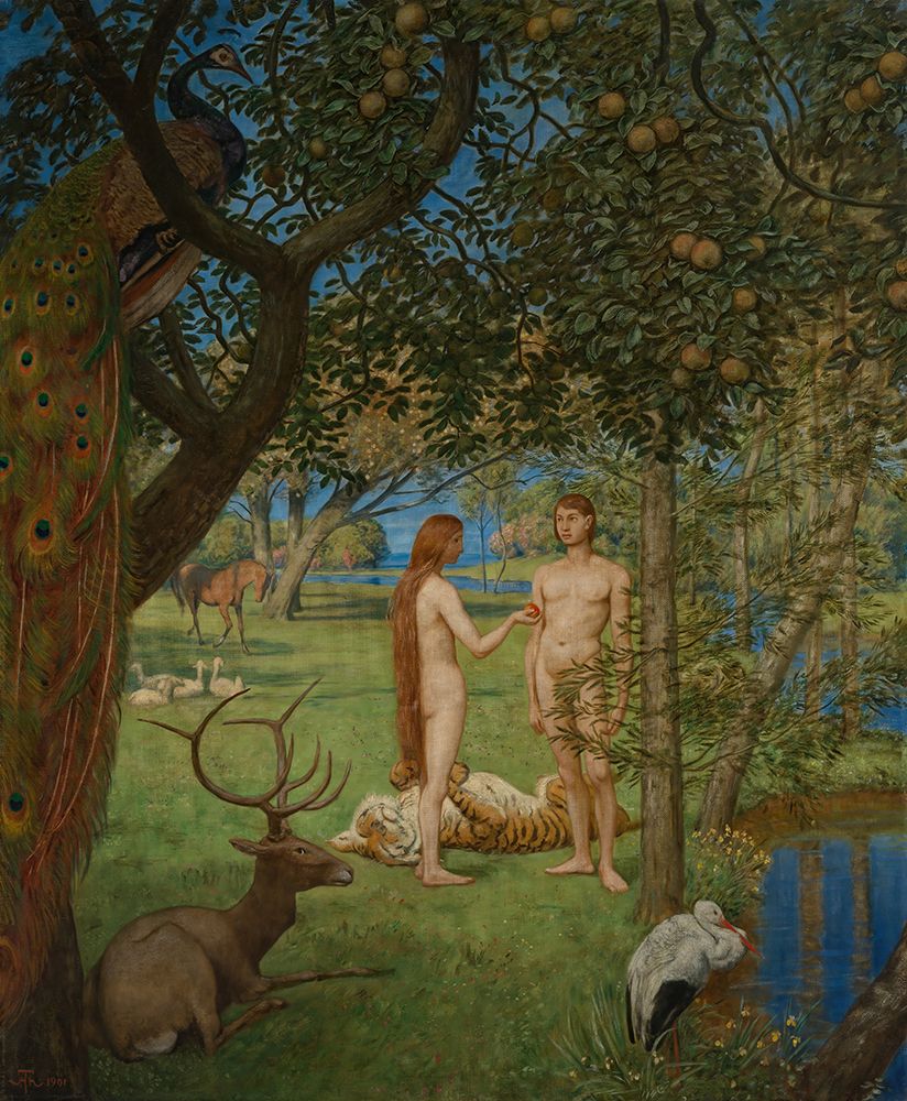 Paradise 1901 art print by Hans Thoma for $57.95 CAD