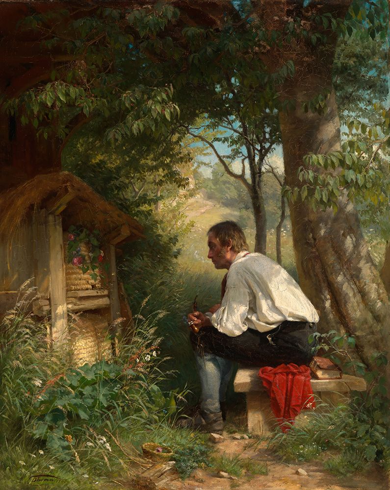 The Bee Friend 1863 art print by Hans Thoma for $57.95 CAD