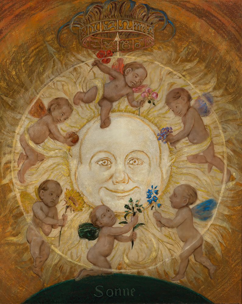 The sun 1906 art print by Hans Thoma for $57.95 CAD