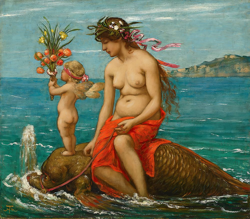 Through the Flood 1889 art print by Hans Thoma for $57.95 CAD