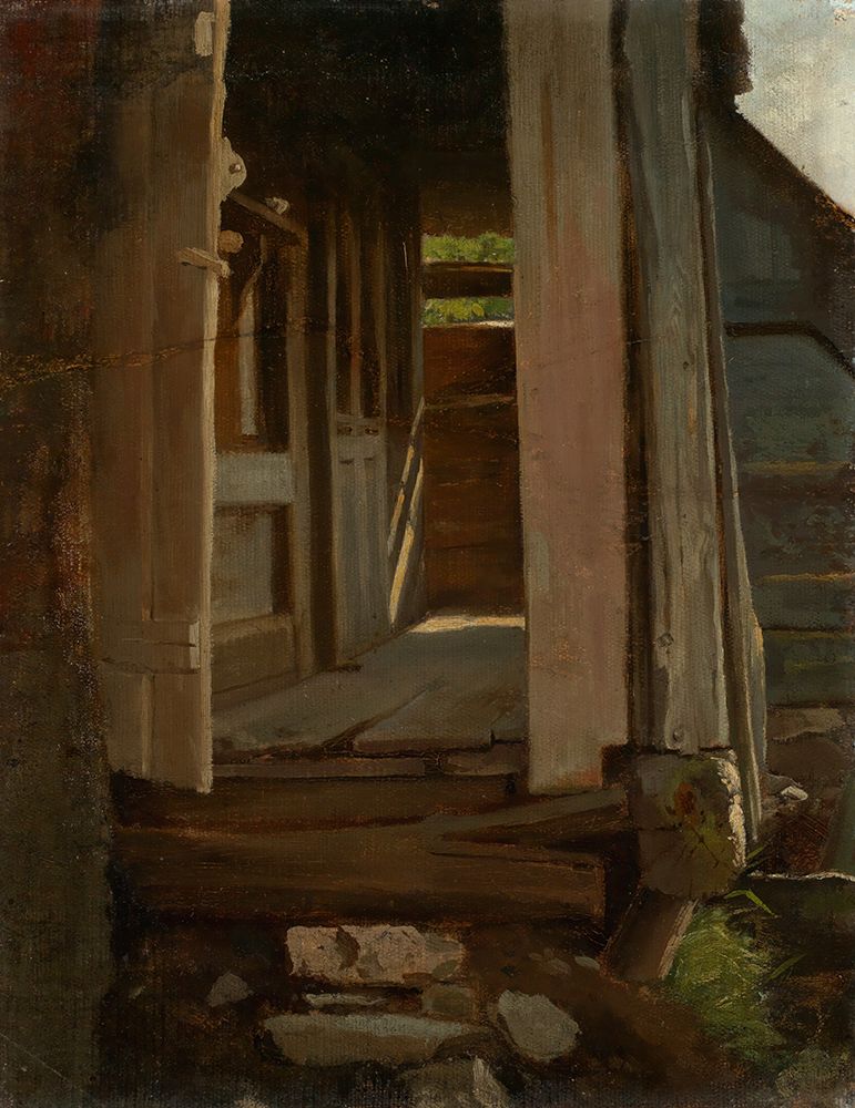 Entrance to a Black Forest house in 1862 art print by Hans Thoma for $57.95 CAD