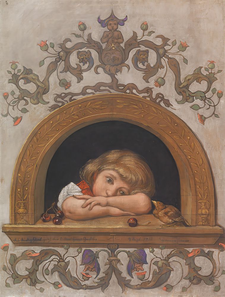 Ella at the semicircular window 1887 art print by Hans Thoma for $57.95 CAD