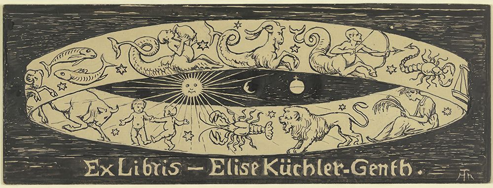 Exlibris Elise Kuchler Genth 1908 art print by Hans Thoma for $57.95 CAD