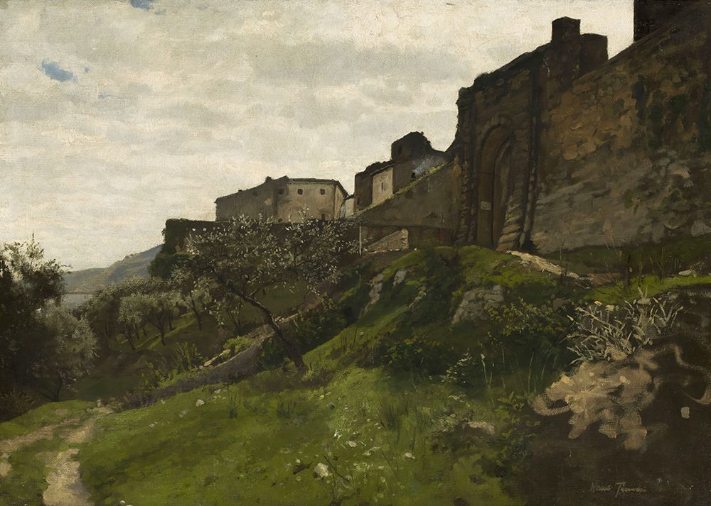 Fragment of defensive walls art print by Hans Thoma for $57.95 CAD