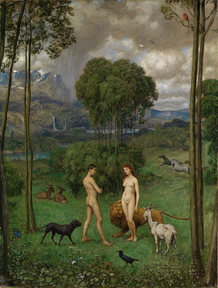 In Paradise 1891 art print by Hans Thoma for $57.95 CAD