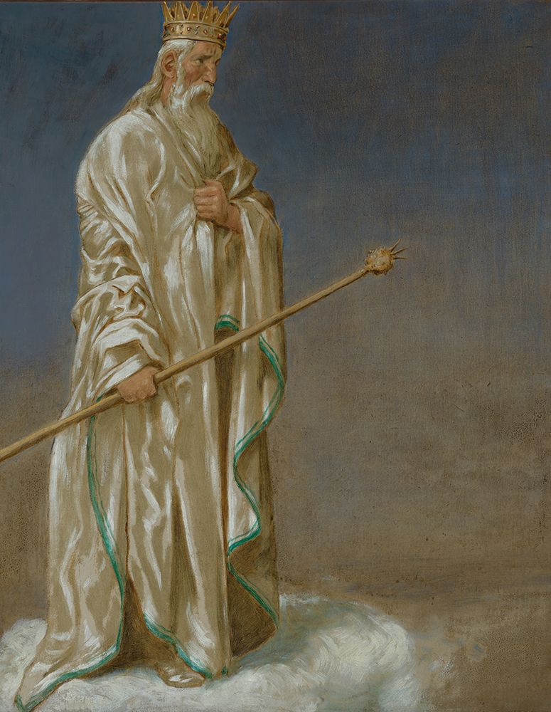 January Ice King 1906 art print by Hans Thoma for $57.95 CAD