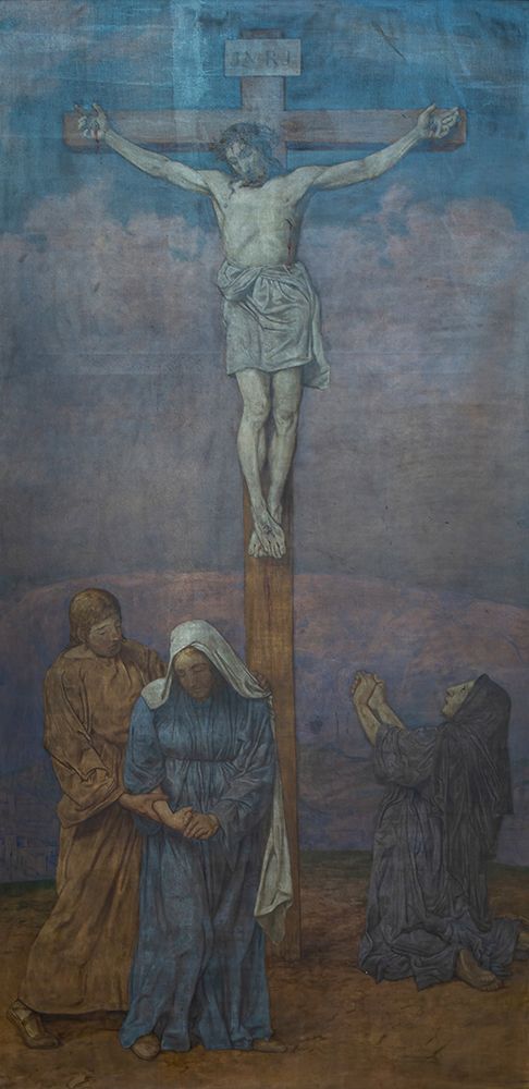 Crucifixion of Christ 1907 art print by Hans Thoma for $57.95 CAD