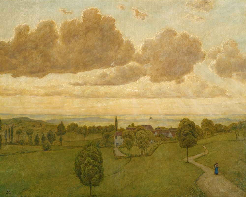 Landscape 1917 art print by Hans Thoma for $57.95 CAD
