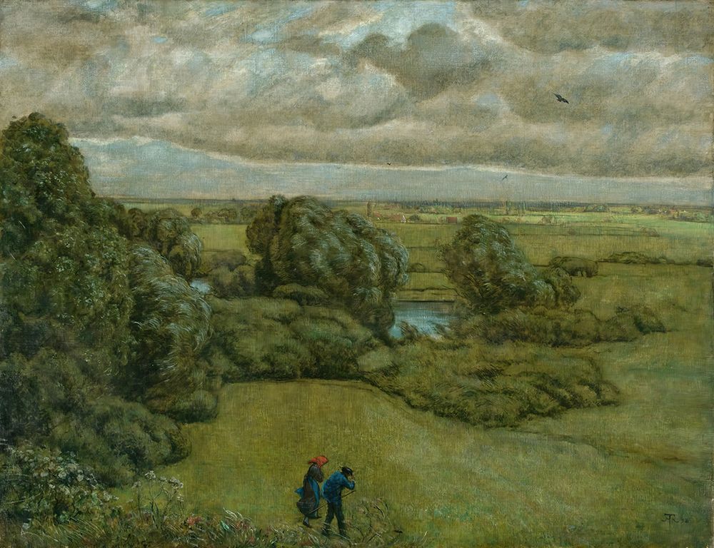 Landscape in a Storm 1892 art print by Hans Thoma for $57.95 CAD