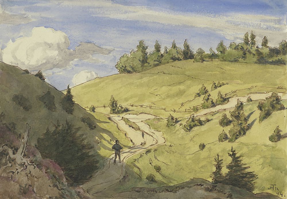 Landscape in the Black Forest 1894 art print by Hans Thoma for $57.95 CAD