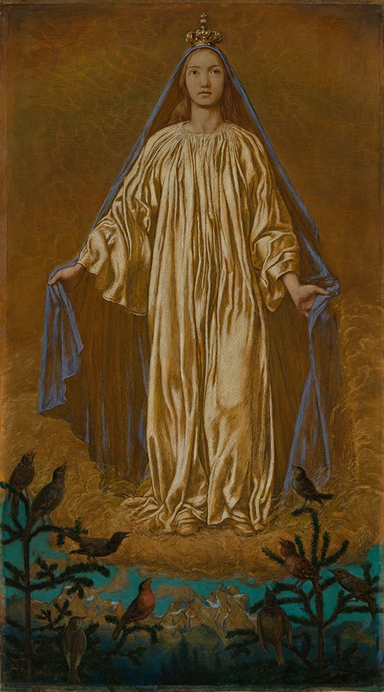 Mary as Queen of Heaven 1908 art print by Hans Thoma for $57.95 CAD