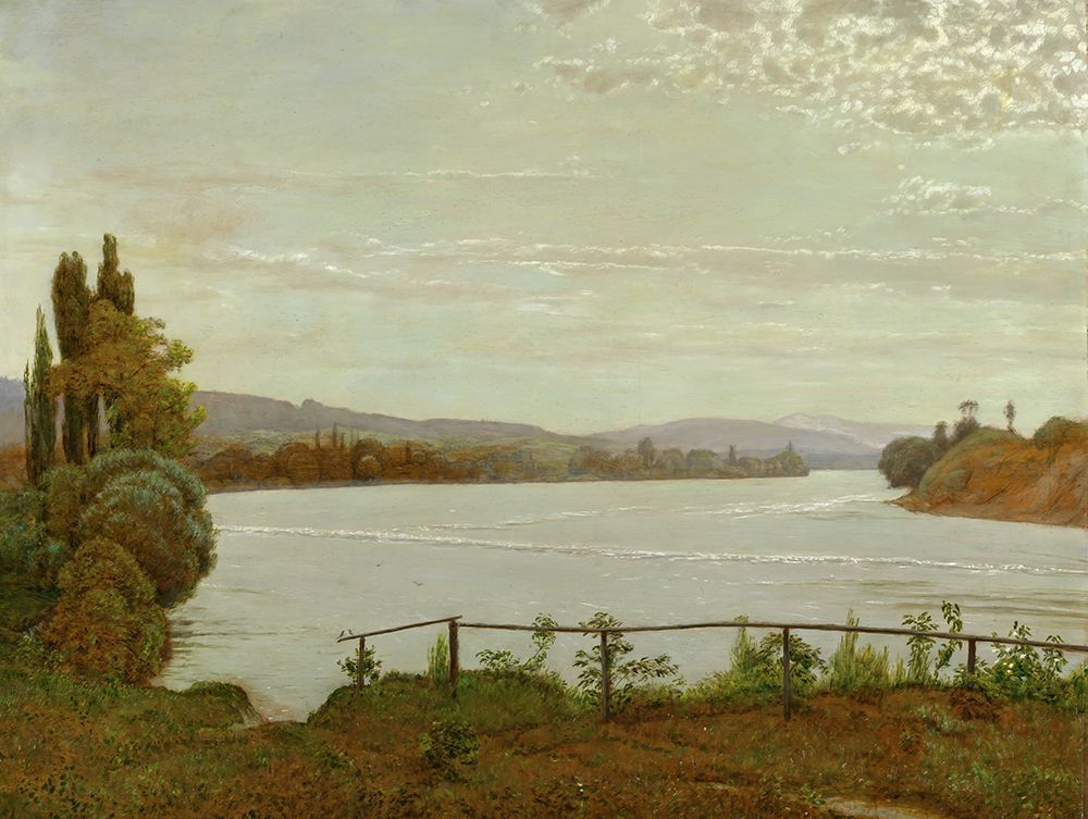 Morning on the Upper Rhine near Sackingen 1913 art print by Hans Thoma for $57.95 CAD