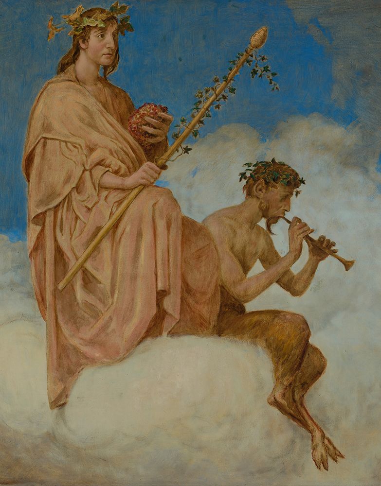 October Wine Gods 1906 art print by Hans Thoma for $57.95 CAD