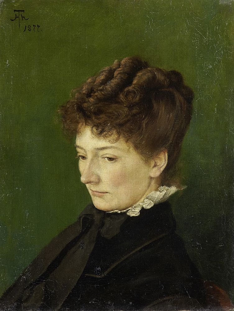 Portrait of Ida Muller, nee Scholderer 1877 art print by Hans Thoma for $57.95 CAD