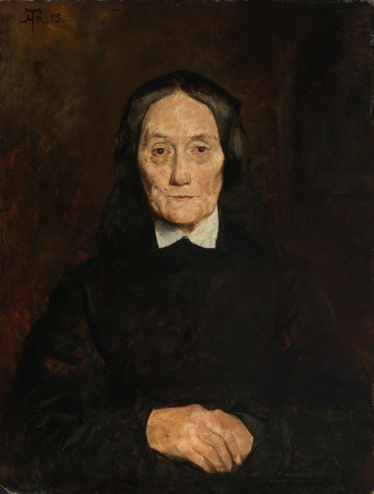 Portrait of Mrs Scholderer 1873 art print by Hans Thoma for $57.95 CAD