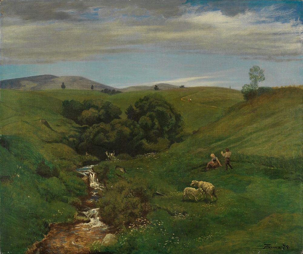 Black Forest meadow 1874 art print by Hans Thoma for $57.95 CAD