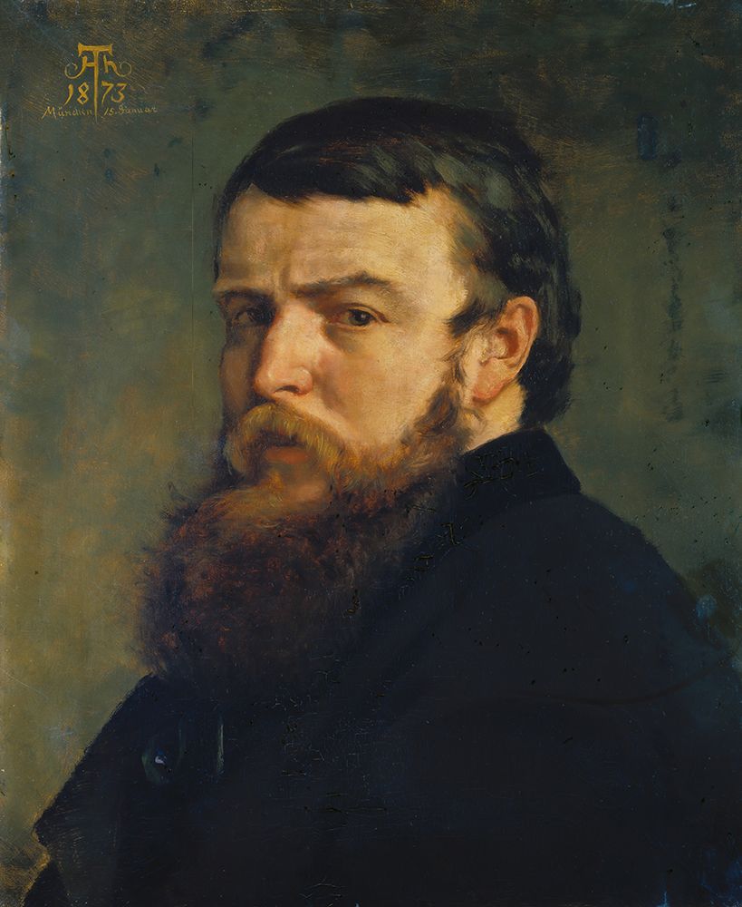 Self Portrait from Munich 1873 art print by Hans Thoma for $57.95 CAD