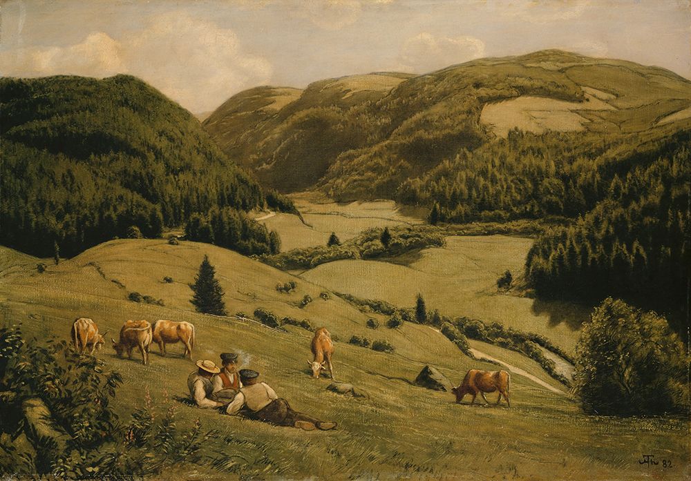 The Alb Valley near Sankt Blasien 1882 art print by Hans Thoma for $57.95 CAD