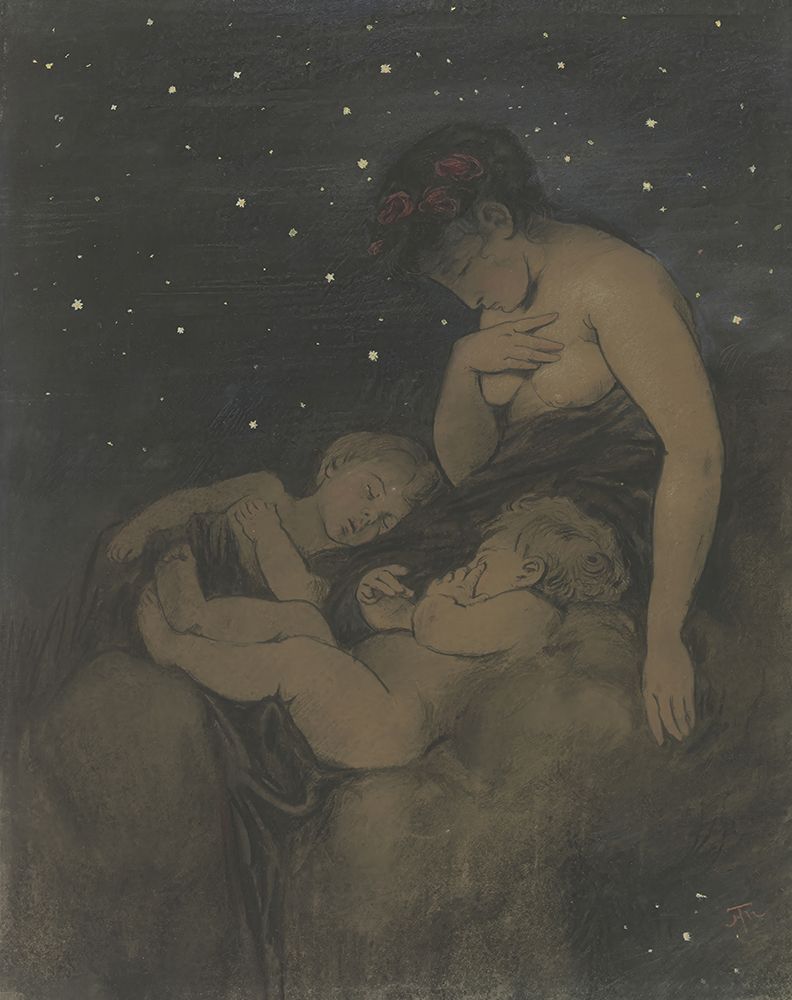 The Night 1876 art print by Hans Thoma for $57.95 CAD