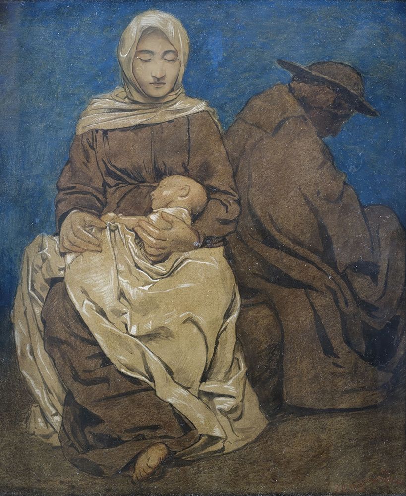 The Rest on The Flight into Egypt 1895 art print by Hans Thoma for $57.95 CAD