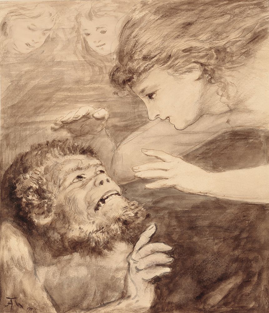 The Rhinemaidens and Alberich 1878 art print by Hans Thoma for $57.95 CAD