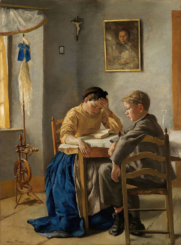The siblings 1873 art print by Hans Thoma for $57.95 CAD