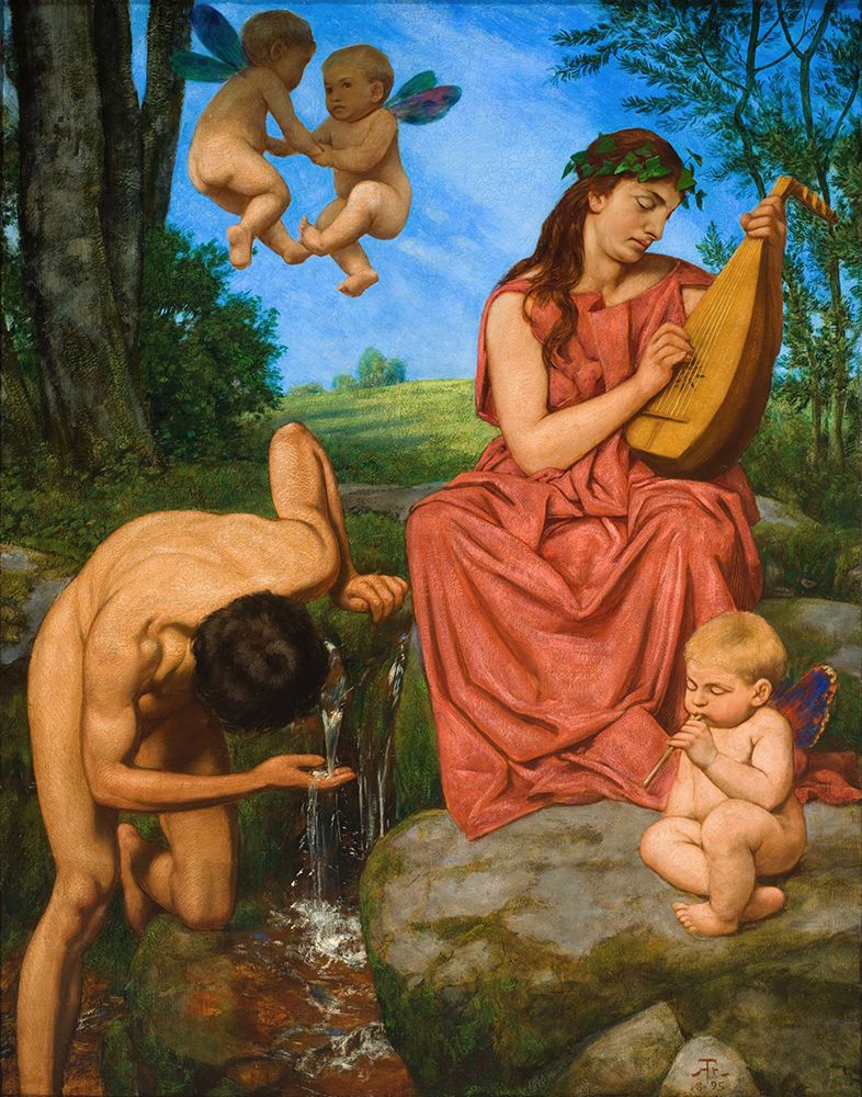 The Spring 1895 art print by Hans Thoma for $57.95 CAD