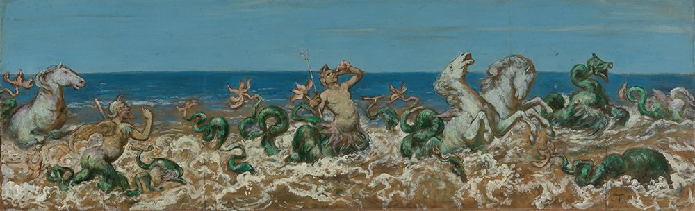 Triton train 1882 art print by Hans Thoma for $57.95 CAD